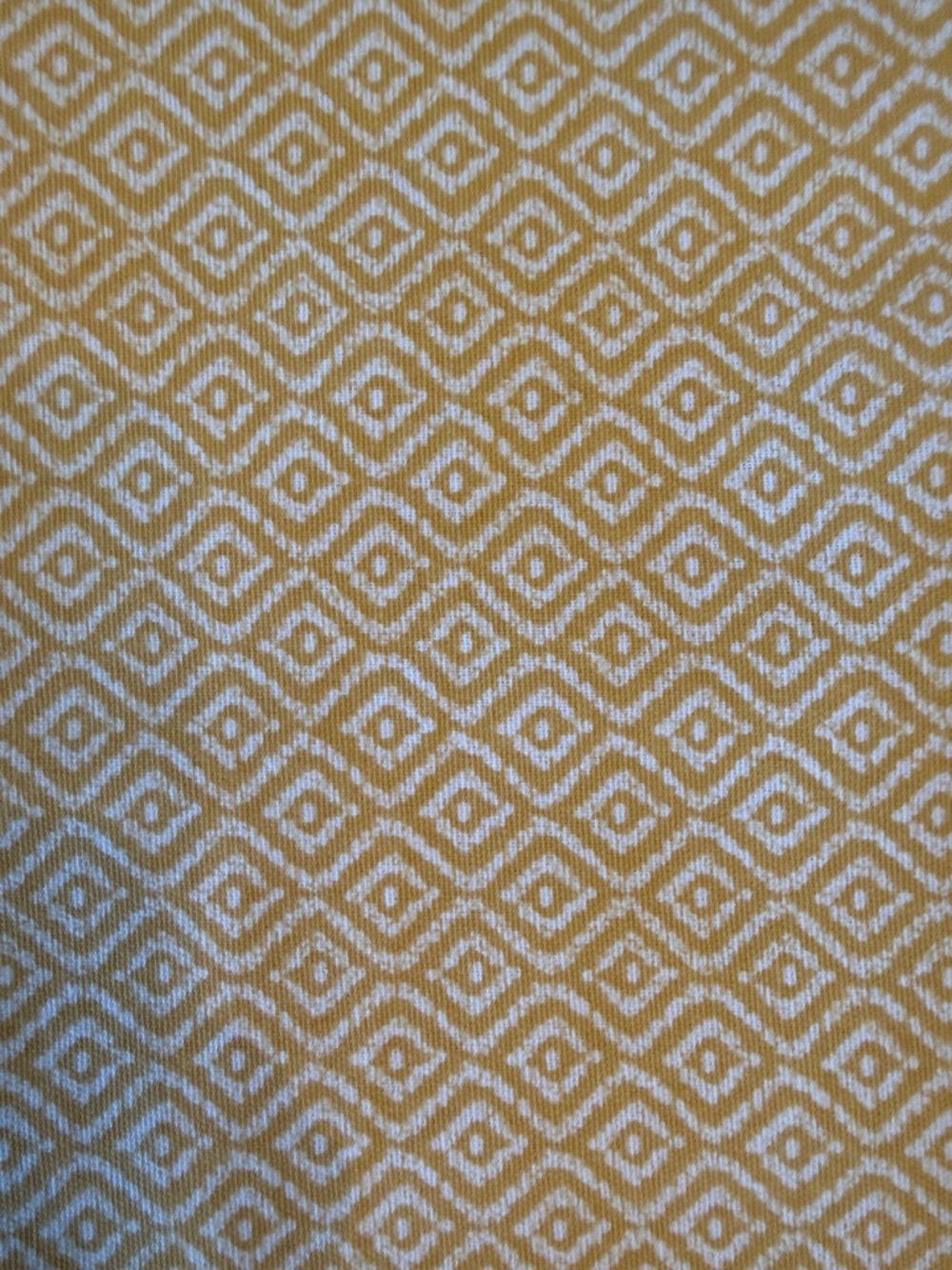 Mustard Yellow Diamond Pattern Knit Top